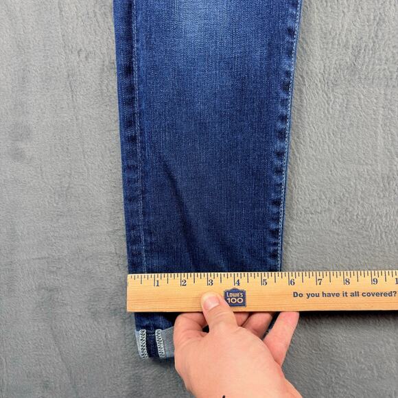 Adriano Goldschmied Ankle Jeans Women's 28R Blue Stilt Roll-Up Cigarette Roll-Up - Picture 9 of 10